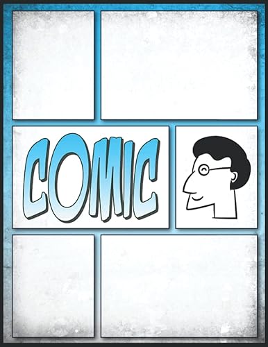 Imparo A Disegnare Quaderno Fumetti Vuoto: Un album di schizzi di anime creativo per iniziare a disegnare fumetti | 100 layout di sfondo bianco classico