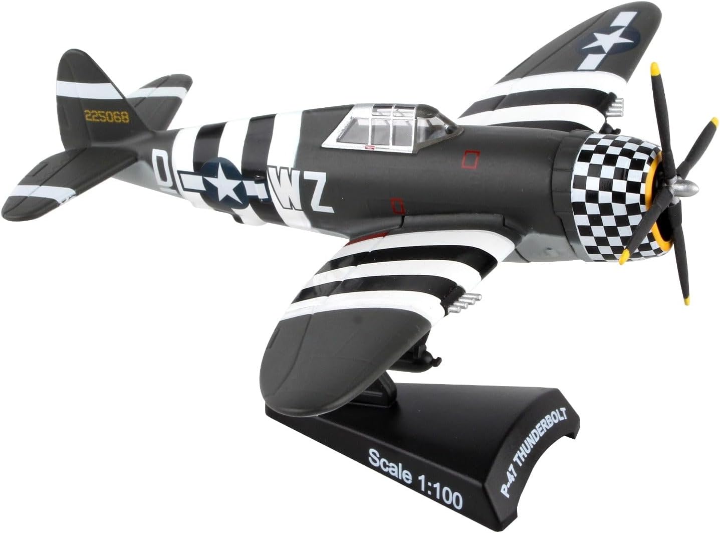 Daron Postage Stamp P-47 Thunderbolt Snafu 1/100 PS5359-3,Black