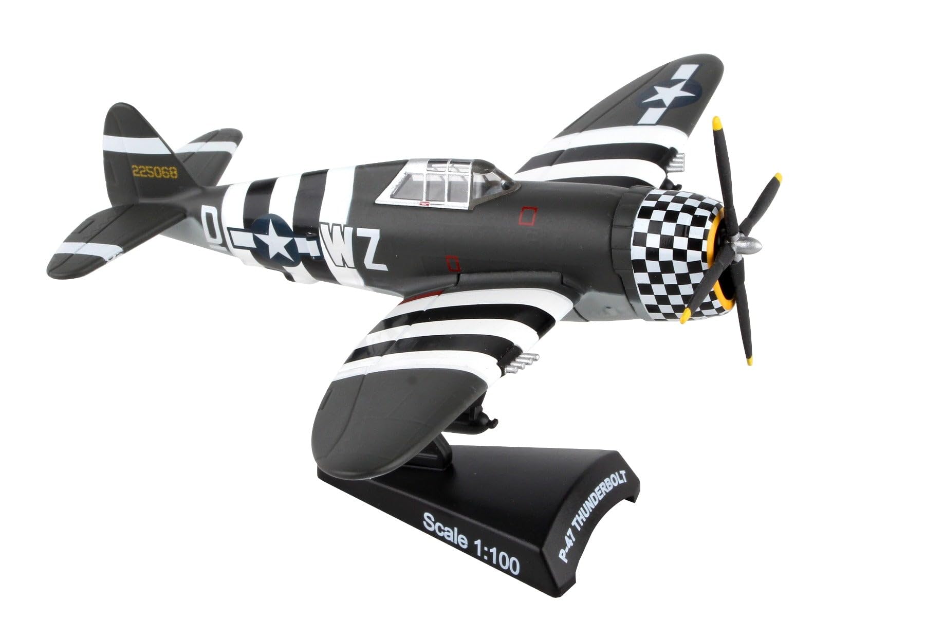 Daron Postage Stamp P-47 Thunderbolt Snafu 1/100 PS5359-3,Black