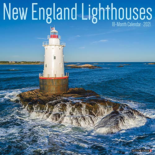New England Lighthouses 2021 Wall Calendar