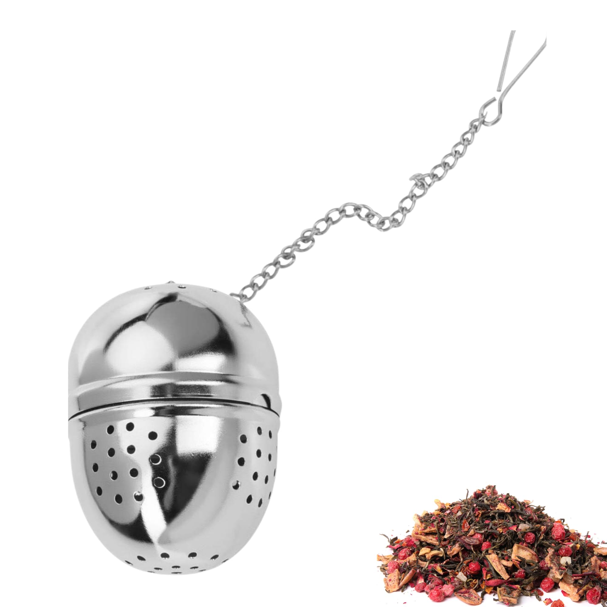 Westmark Silver Tea Egg Infuser, Oval, Teatime, Stainless Steal, Ø 4 Cm, 153622E1