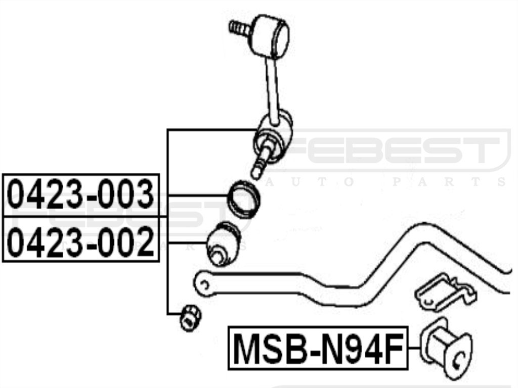 Amazon.com: Mr316436 - Front Right Stabilizer Link / Sway Bar Link 