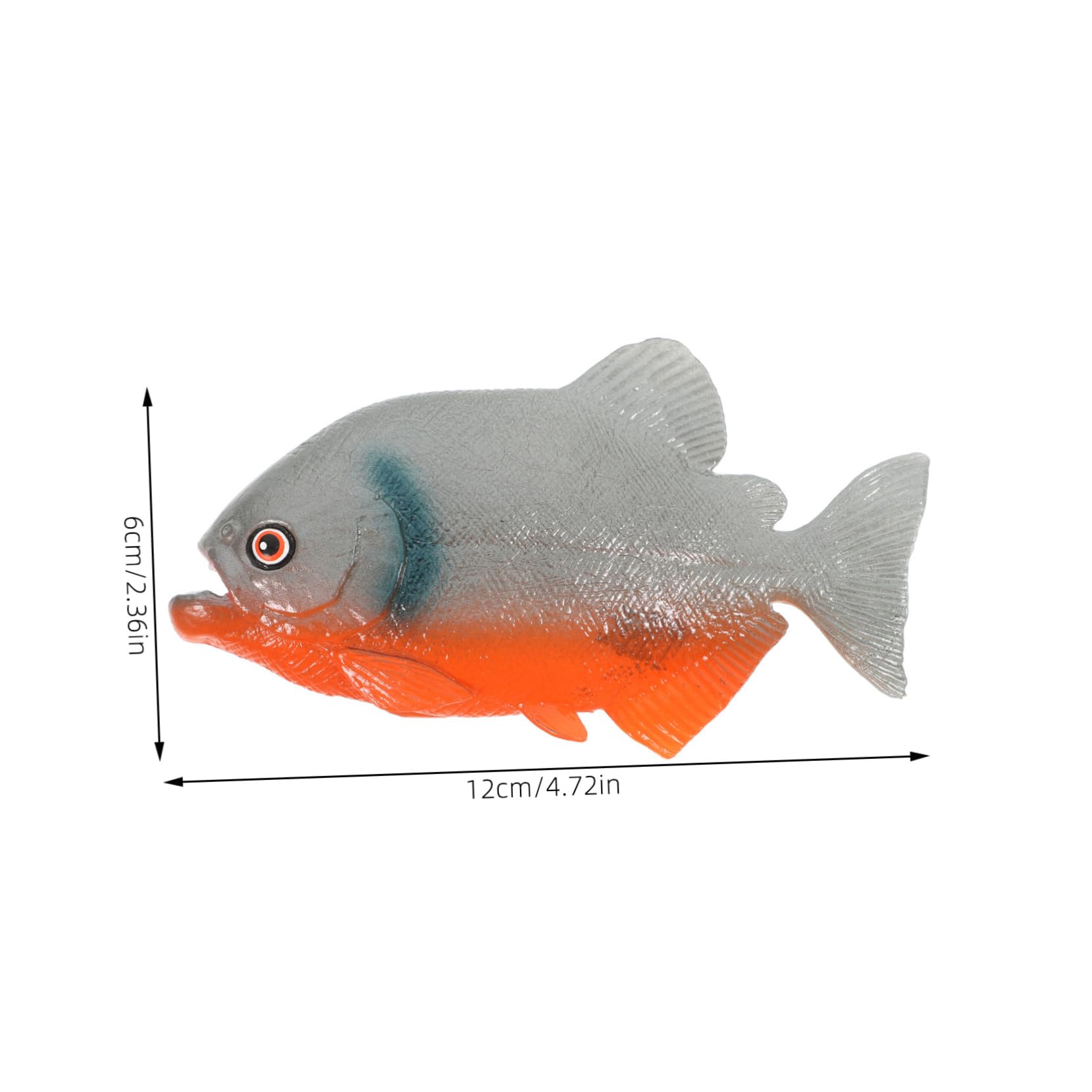 ハンドメイド38cmピラニア　オレンジ　フィギュア　レプリカ　熱帯魚　模型 ハンドメイド38cmピラニア オレンジ フィギュア レプリカ 熱帯魚 模型