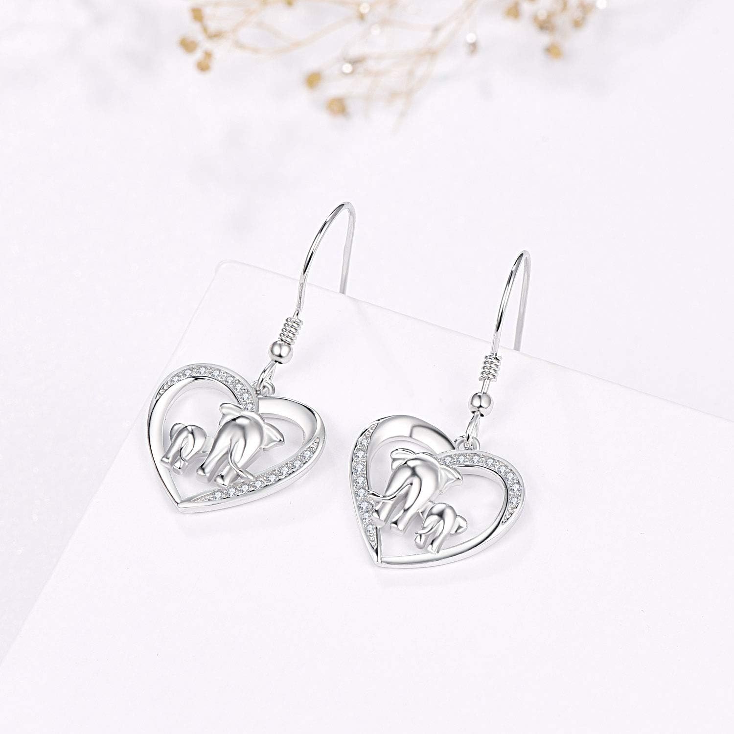 Penguin/Panda/Koala/Frog Drop Earrings 925 Sterling Silver Koala Stud Earrings Cute Animal Penguin Jewellery Birthday Gifts for Women Girls - Image 3