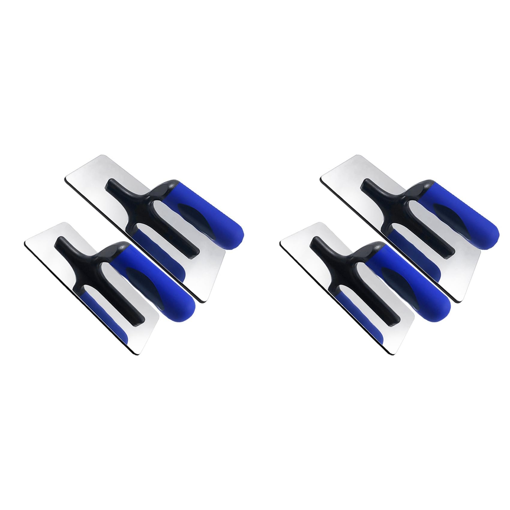 Owaefuqoir Stainless Steel Venetian Plaster Trowel 4 PC Paint Plastering Finishing Hand Tools