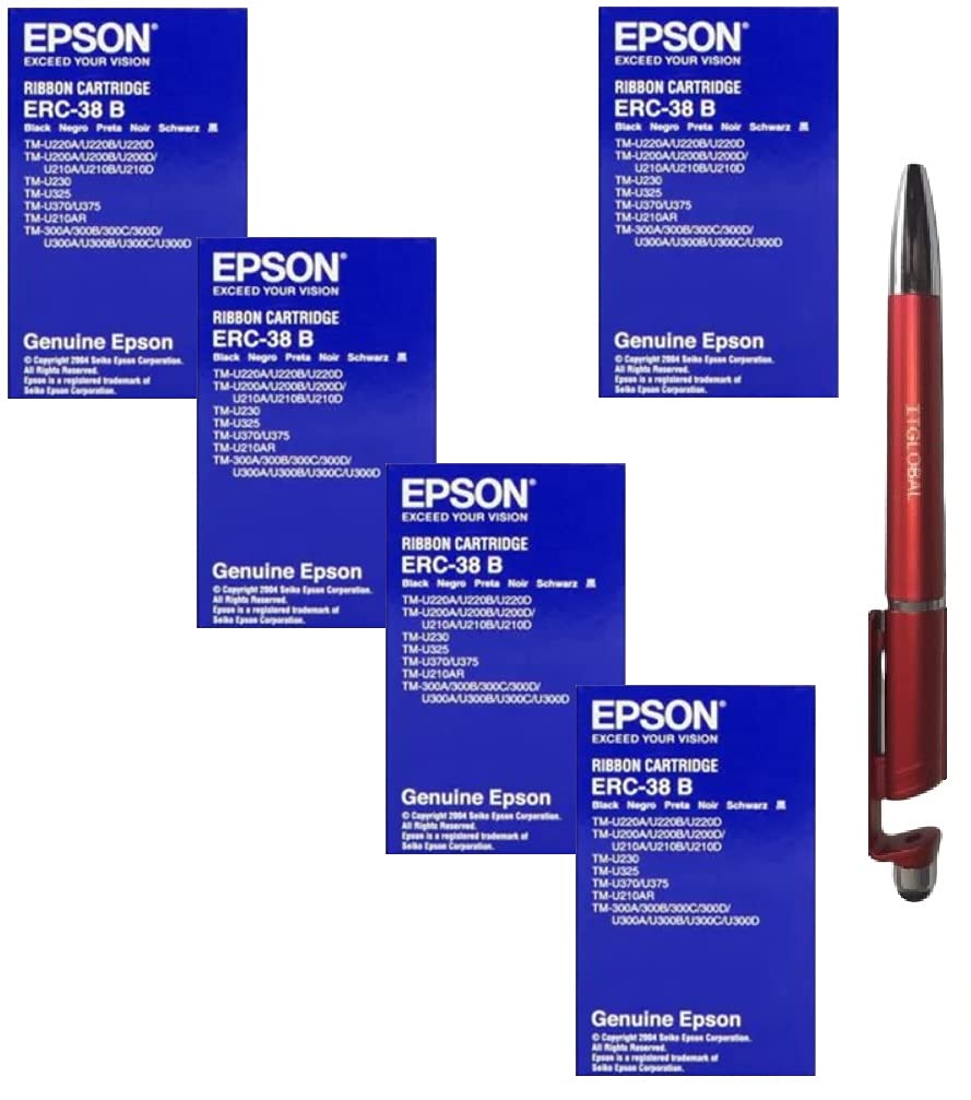 See full amazon price history chart for Epson ERC-38B Black (Set of 5) with ITGLOBAL 3in1 Multi-Function Mobile Phone Stand, Stylus Pen, Anti-Metal Texture Rotating Ballpoint Pen (Very Colors) ERC 38 B 38b Epson ERC-38B Black (Set of 5) with ITGLOBAL 3in1 Multi-Function Mobile Phone Stand, Stylus Pen, Anti-Metal Texture Rotating Ballpoint Pen (Very Colors) ERC 38 B 38b (B09DGHTJXZ) Amazon Price History, Amazon Price Tracker