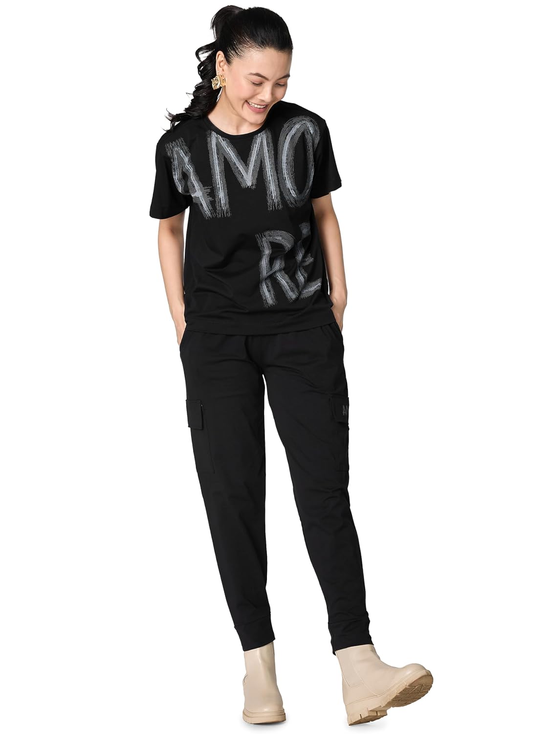 ZEYO Co-ords Set for Women's Typography Printed Cotton Night Dress of Top and Cargo Set - Review, Price and Buying Guide