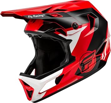 Fly Racing Rayce MTB/BMX Bicycle Helmet Red/Black/White, Large