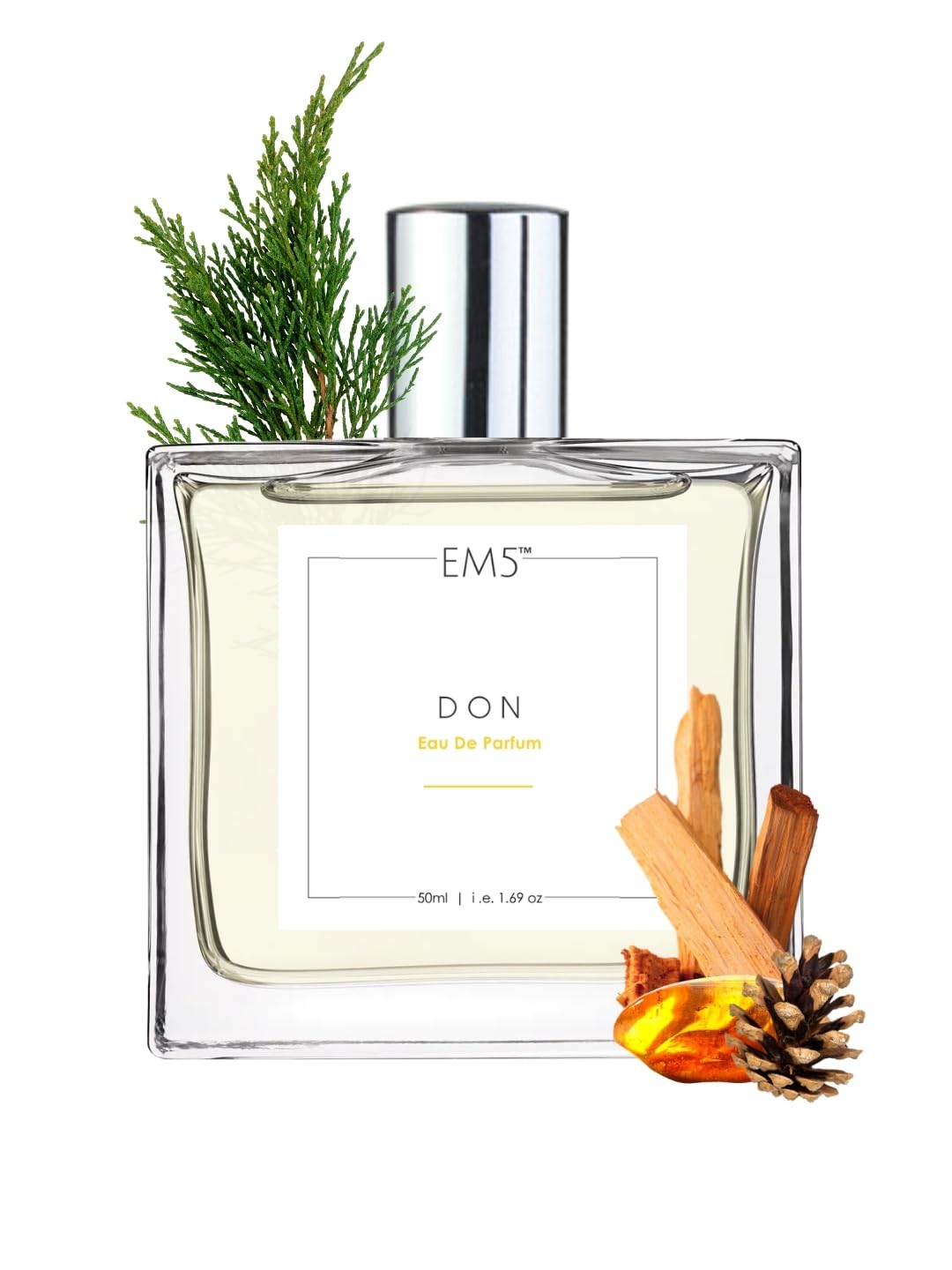 Em5Don Perfume for Men | Woody Powdery Warm Spicy Fragrance | 50ml Eau de Parfum Spray | Luxury Gift for Him