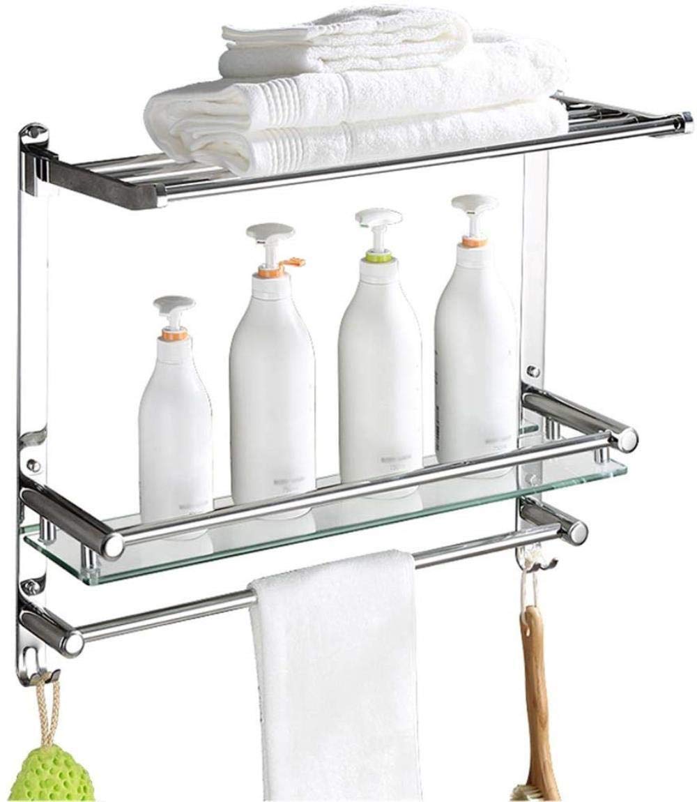 Mensola da bagno in ferro da parete, 40 cm, cestino da scrivania per accessori da doccia, ferro da stiro, per accessori da bagno efficienti