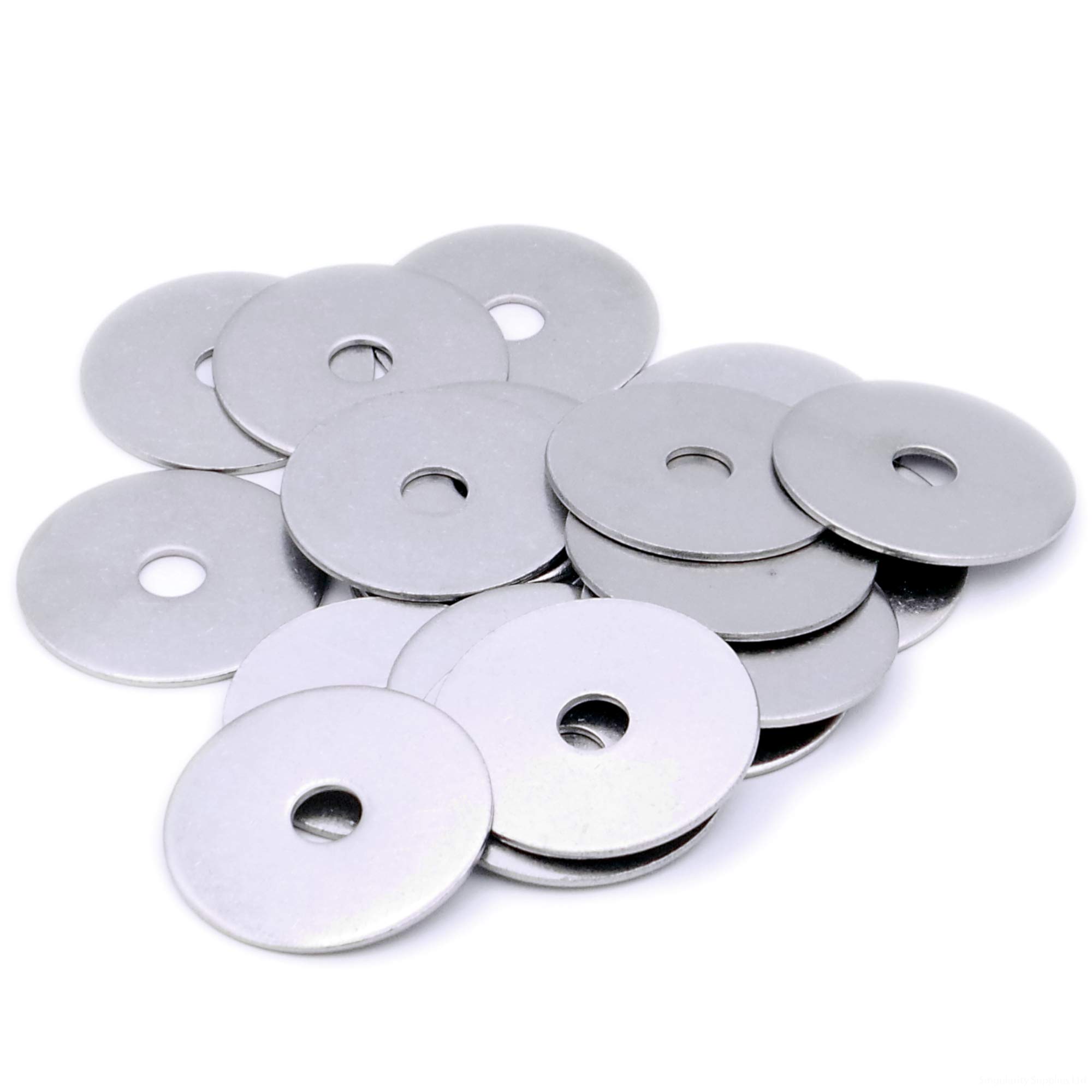 Singularity Supplies Silver M5 (5Mm X 30Mm) Flat Repair Washer (Large Od) - Stainless Steel (A2) (Pack Of 20)