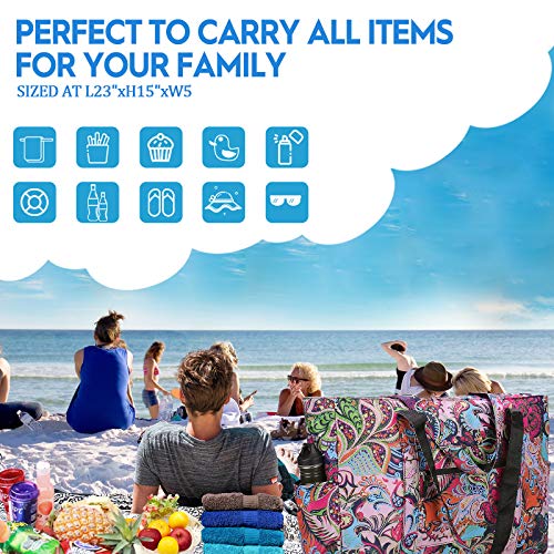 Image of Outrip Extra Large Beach Tote Bags for Family Waterproof Pool Bag for Women with Zipper