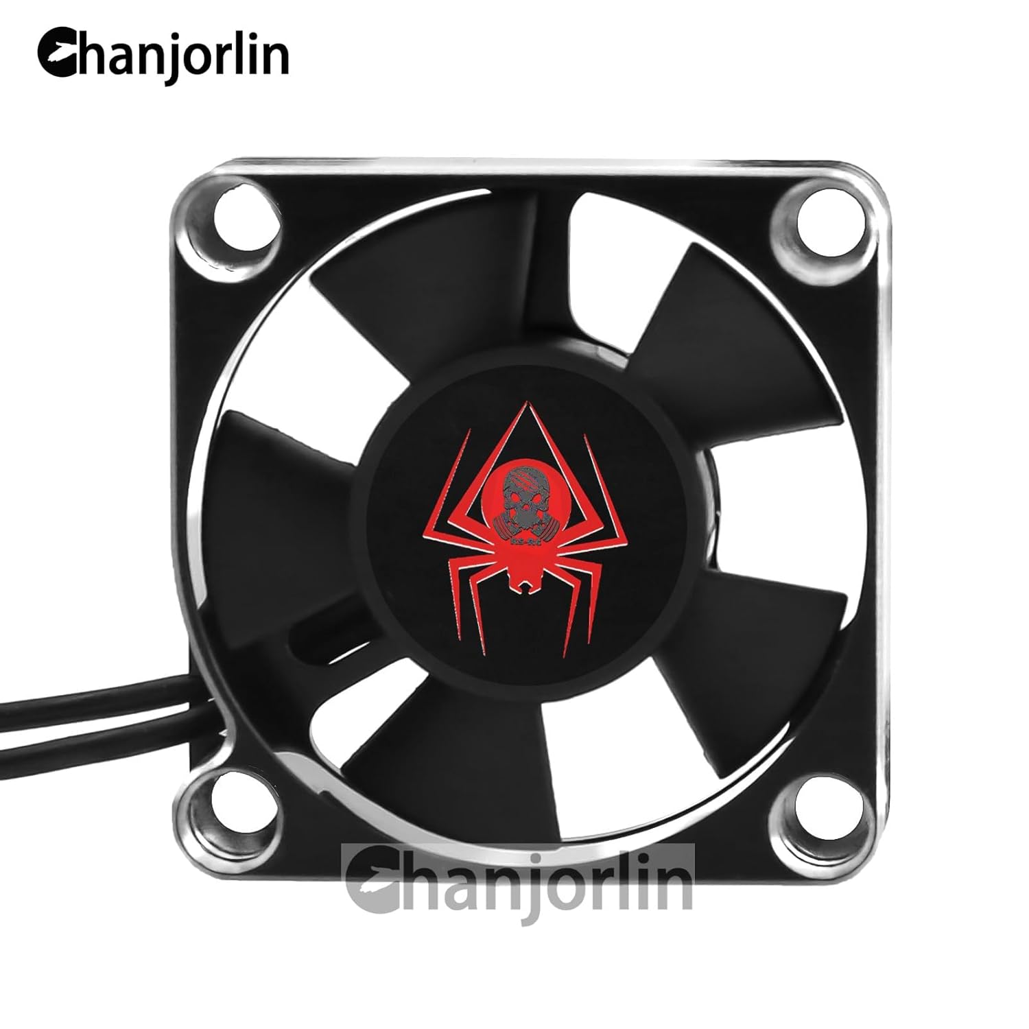 RC Car Metal Motor Cooling Fan 25mm 30mm 35mm 40mm 50mm RC Heatsink 28000RPM ESC Cooling Fans Silvery-Black for 1/8 1/10 1/12 Truck Off Road Crawler Car 540 550 Brushless OR Brushed (40mm)