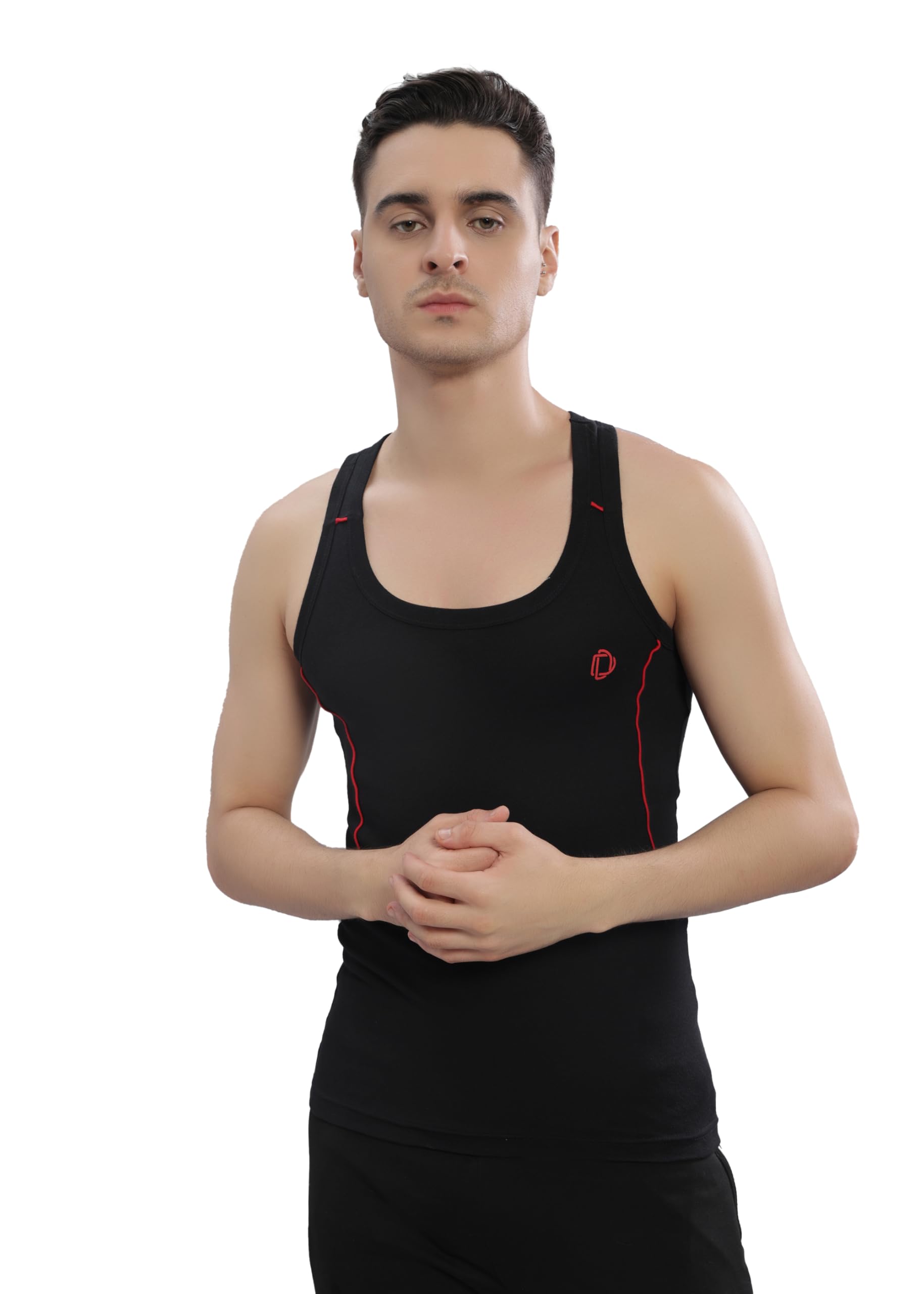 dollar bigboss Men's Solid Cotton Gym Vest (Colour May Vary)-picture-45