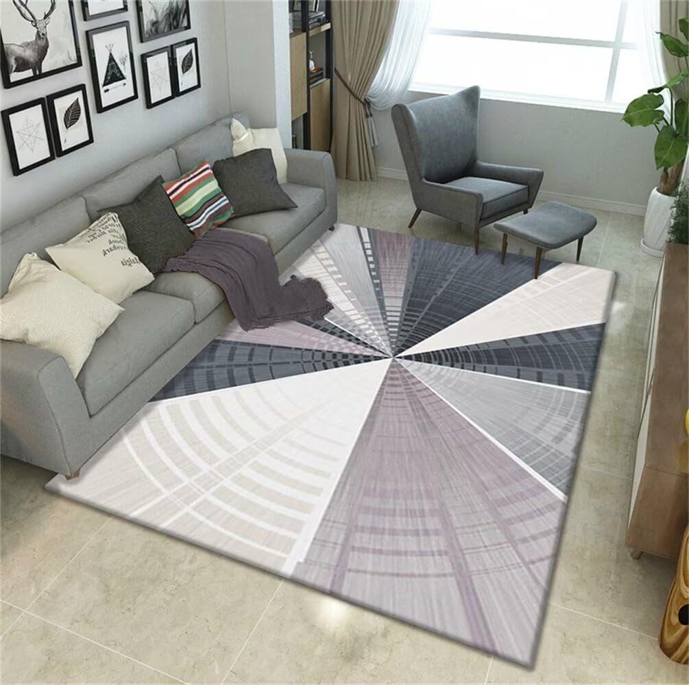 Tapis fille gris pour chambre à coucher et espace de jeu cocooning