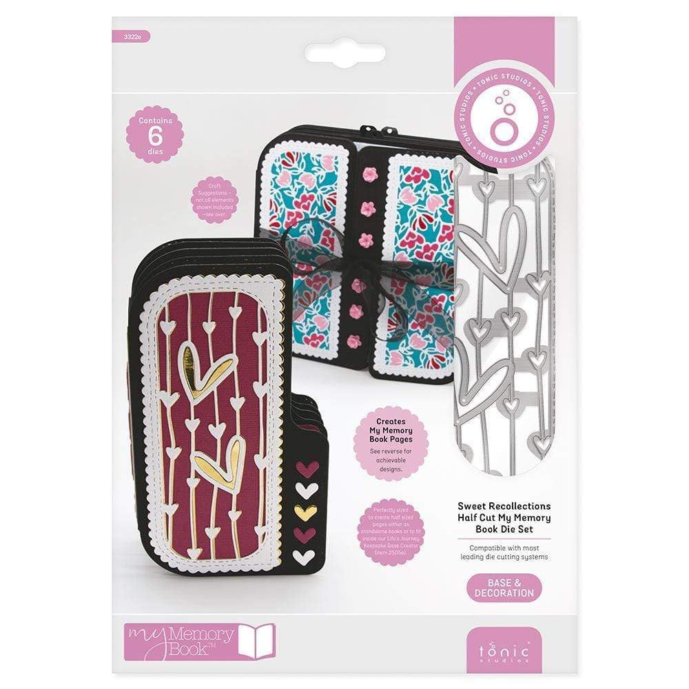 Tonic StudiosSweet Recollections Half Cut Memory Book - 6 Dies, 137mm x 87mm