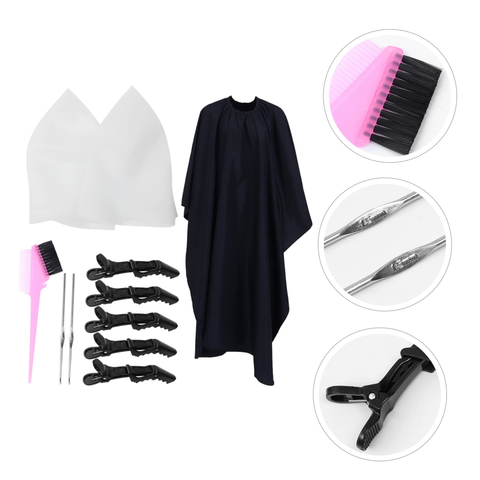 11pezzi Kit per Tintura Capelli Cuffia Protettiva in Silicone Accessori per Colorazione Mèches e Evidenziazione Adatto per Uso Casalingo Parrucchiere