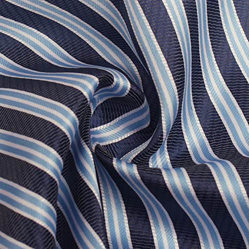 Image of Striped Plaid Polka Dot Mens Tie Formal Necktie Pocket Squares Ties Clips Cufflinks Classic for Men Set
