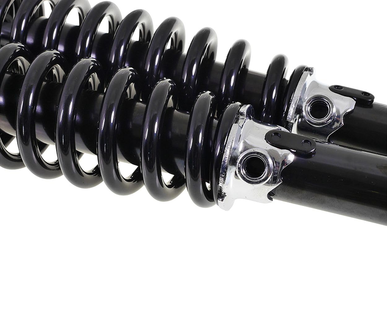 2EXTREME juego amortiguadores 320 mm ajustables negros compatible con Puch Condor 50 2T AC, Maxi S/N 50 2T AC – suspensión mejorada