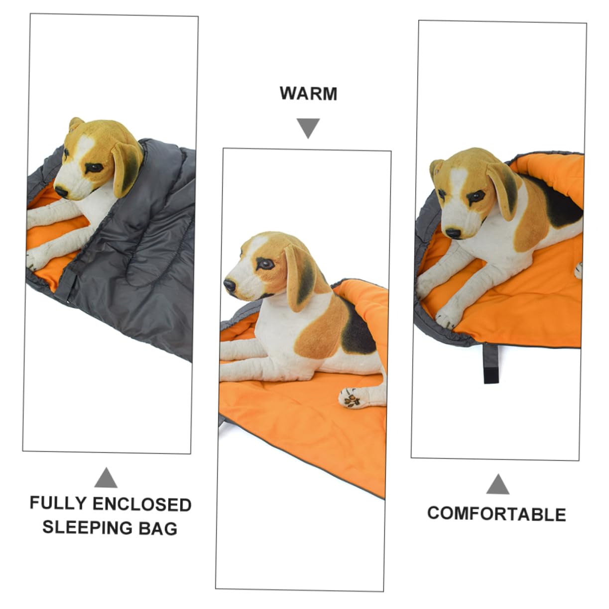 SOIMISS Hundeschlafsack Faltbar aus Polyester und Polarfleece