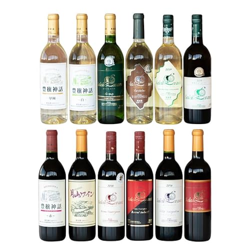 月山ワイン 赤・白ワイン12本 お楽しみセット