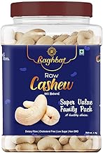 Raghbat 100% Natural Premium Whole Cashews 1Kg Value Pack | Whole Crunchy Cashew | Premium Kaju nuts | Nutritious & Delicious | Gluten Free & Plant based Protein