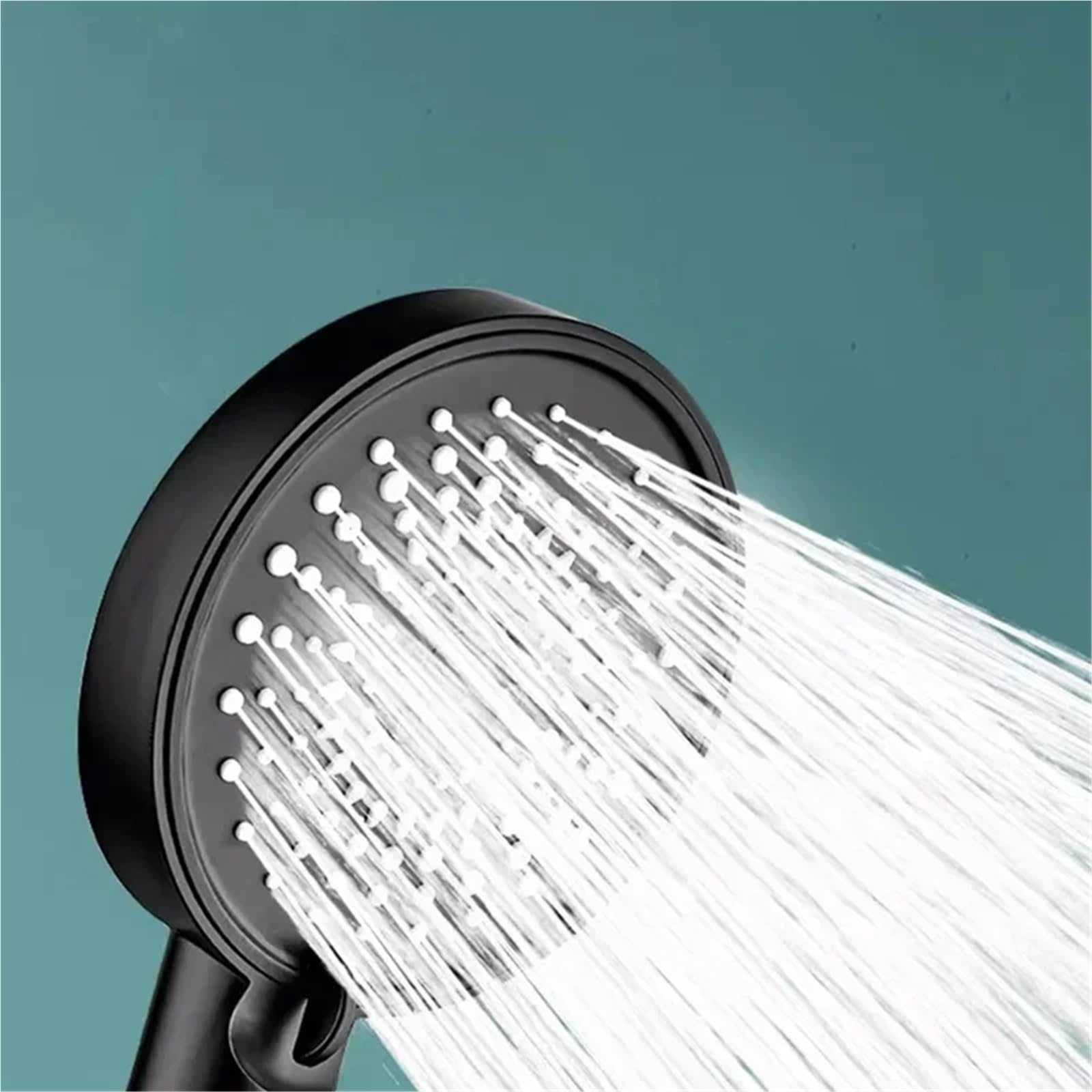 2 pezzi 6 modalità soffione bagno regolabile ad alta pressione rubinetto a pioggia a risparmio idrico for per Bagno(White)