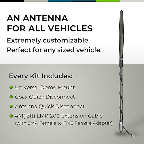 Miniatura 2 de Bolton Blade - Antena celular para vehículos 5G  Todos los vehículos, camiones, todoterreno, OTR  600-3750 MHz  5G 4G LTE  Banda ultra ancha