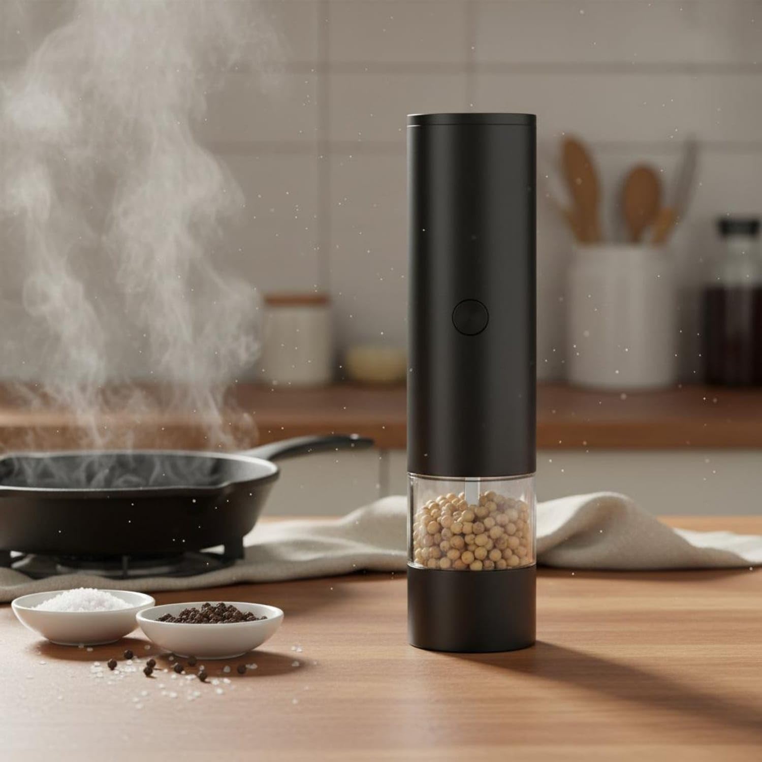 2pcs Ceramic Grinding Grinding Core Automatic Sodium Chlorid | Ceramic Grinding Core Automatic Sodium Chloride and Pepper Grinder Single-Button Start Electric External Coarseness-image-33