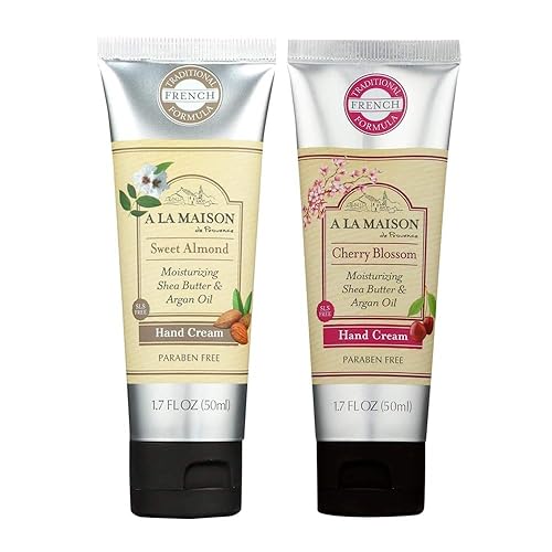 A LA MAISON Crema hidratante, almendra dulce y flor de cerezo - Usos Mano, aceite de argán, manteca de karité pura, aceites esenciales, a base de