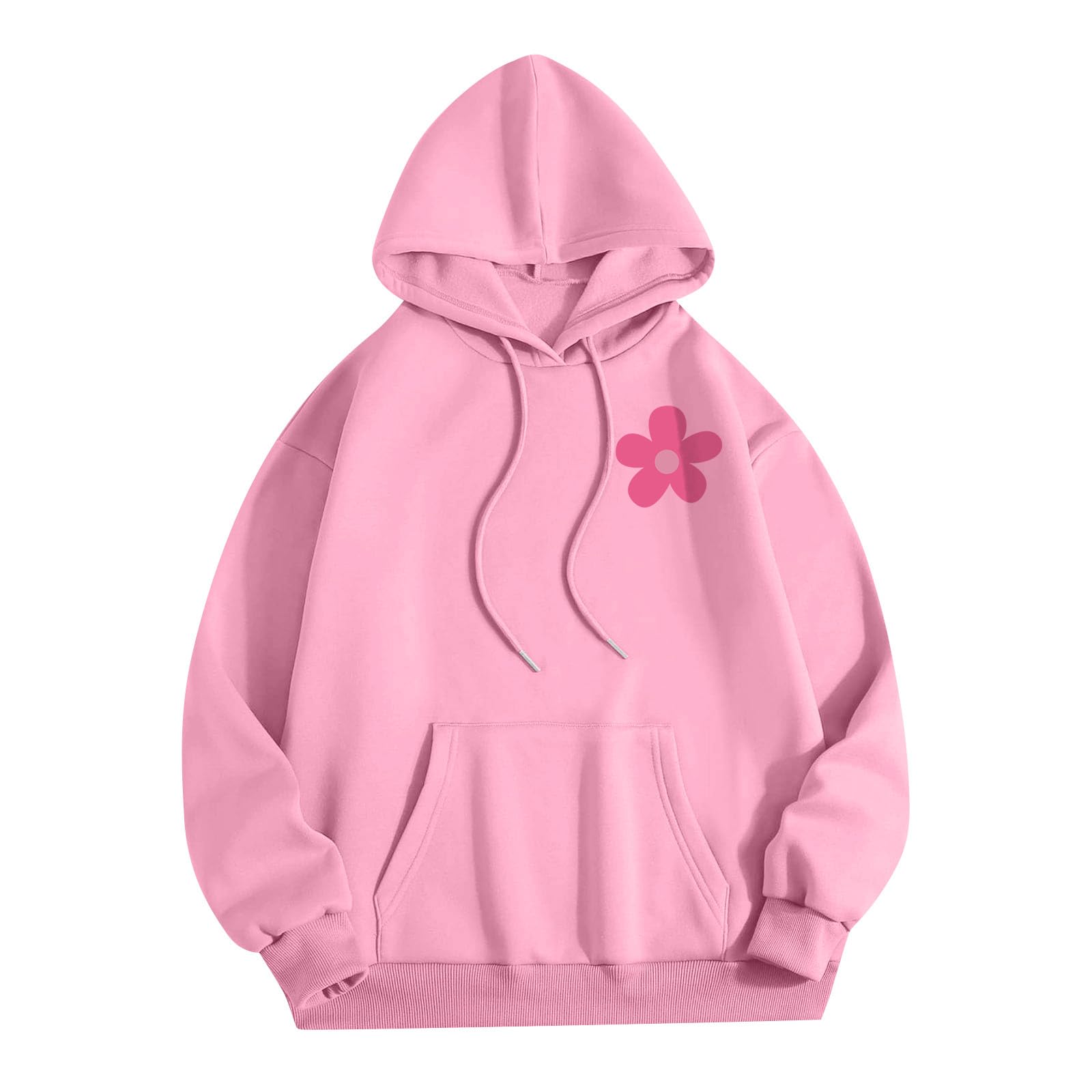 Różowa bluza z kapturem z motywem palmy dziewczęca bluza śliczne bluzy oversize bluza z kapturem damskie bluzy i bluzy z kapturem estetyczna damska bluza z kapturem z długim rękawem bluza z kapturem
