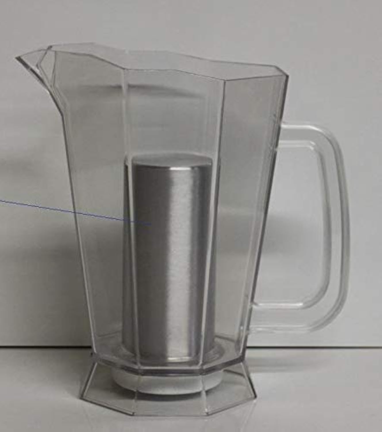 Polar ICE Pitcher with Aluminum Polar ICE Chamber (Crystal Clear/Brushed Aluminum Ice Chamber)