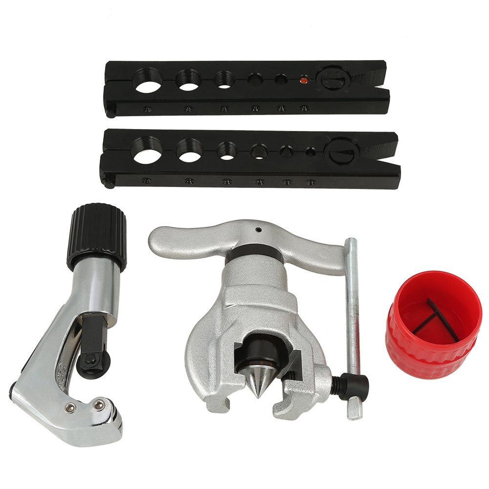 Kit de abocardado de tubería Estuche de plástico Kit de herramientas de abocardado Cono de abocardado regular Revolución excéntrica Abocardado de tubería para mecánica