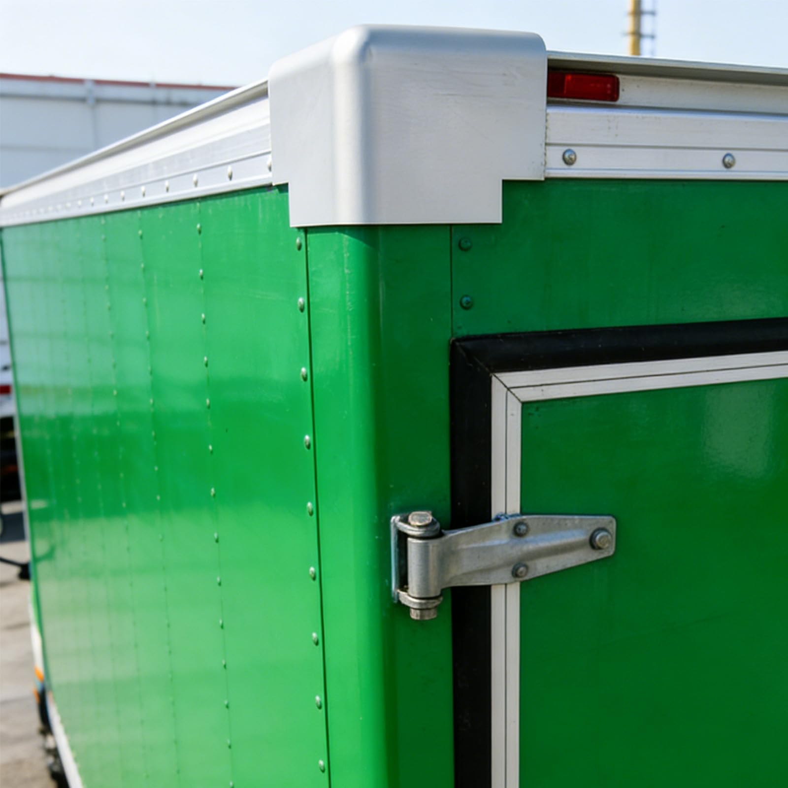 2 protections d'angle métalliques : protections de bord en aluminium pour camions frigorifiques – d'angle pour conteneurs, fourgons et boîtes à outils de pour le transport