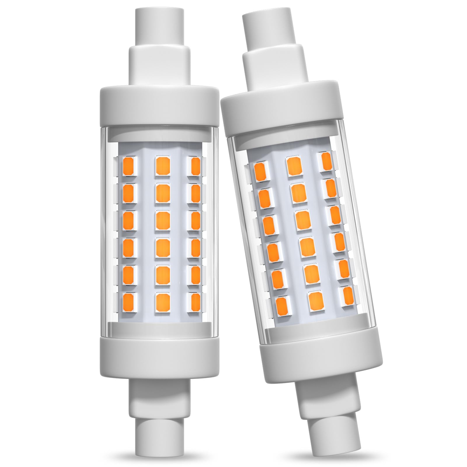 Lamptobe R7S LED 78mm 10W, Warmweiss 3000K Dimmbar J78 LED Leuchtmittel Ersatz für Halogen, R7S Flutlicht Kein Flimmern für Landschafts Beleuchtung, Stehleuchte AC 220V-240V (2 Stück)