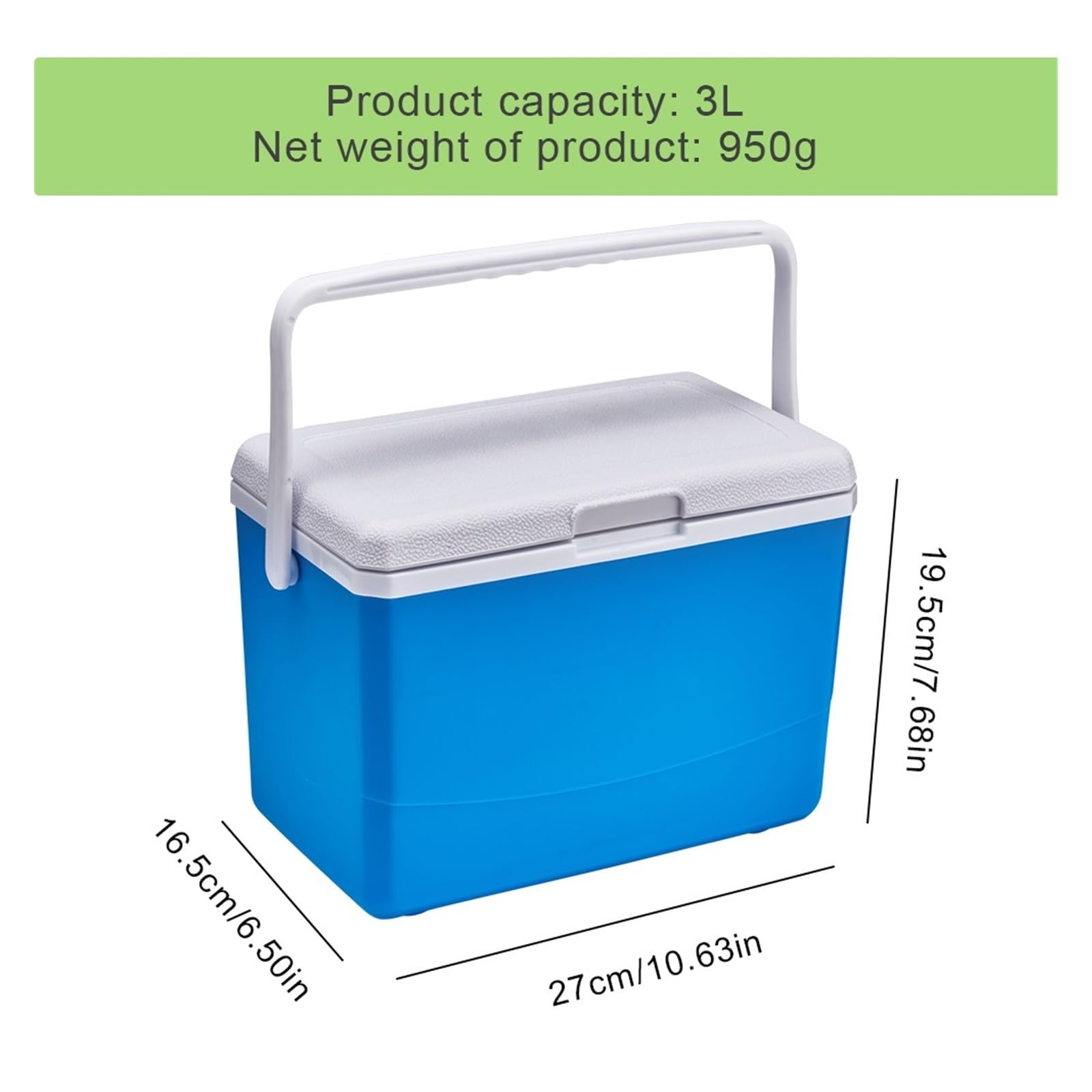 Refrigerador/congelador portátil for Coche de 3/3,8 l, Nevera portátil de Viaje, for Acampar al Aire Libre(White02)