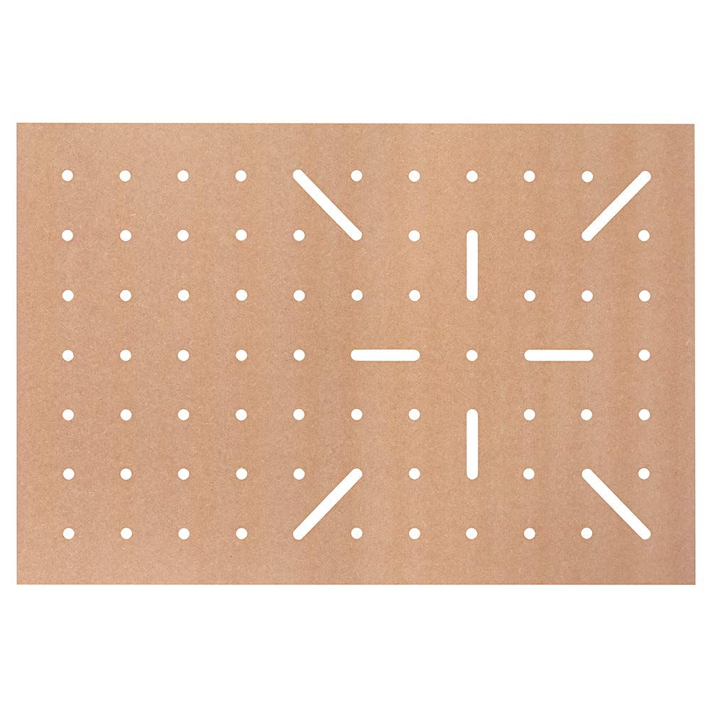 Platte für DICTUM Multifunktionstisch PRO, Lochmuster X61, MDF braun