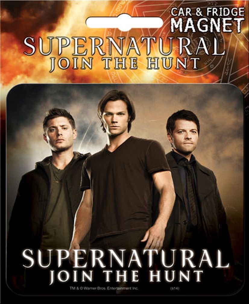 Ata-Boy Supernatural Die-Cut Dean, Sam & Castiel Magnet for Cars, Refrigerators and Lockers
