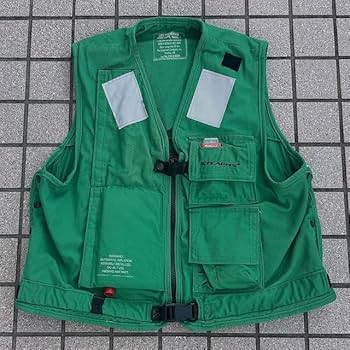 Amazon.co.jp: 米軍 ライフジャケット LIFE PRESERVER VEST グリーン L