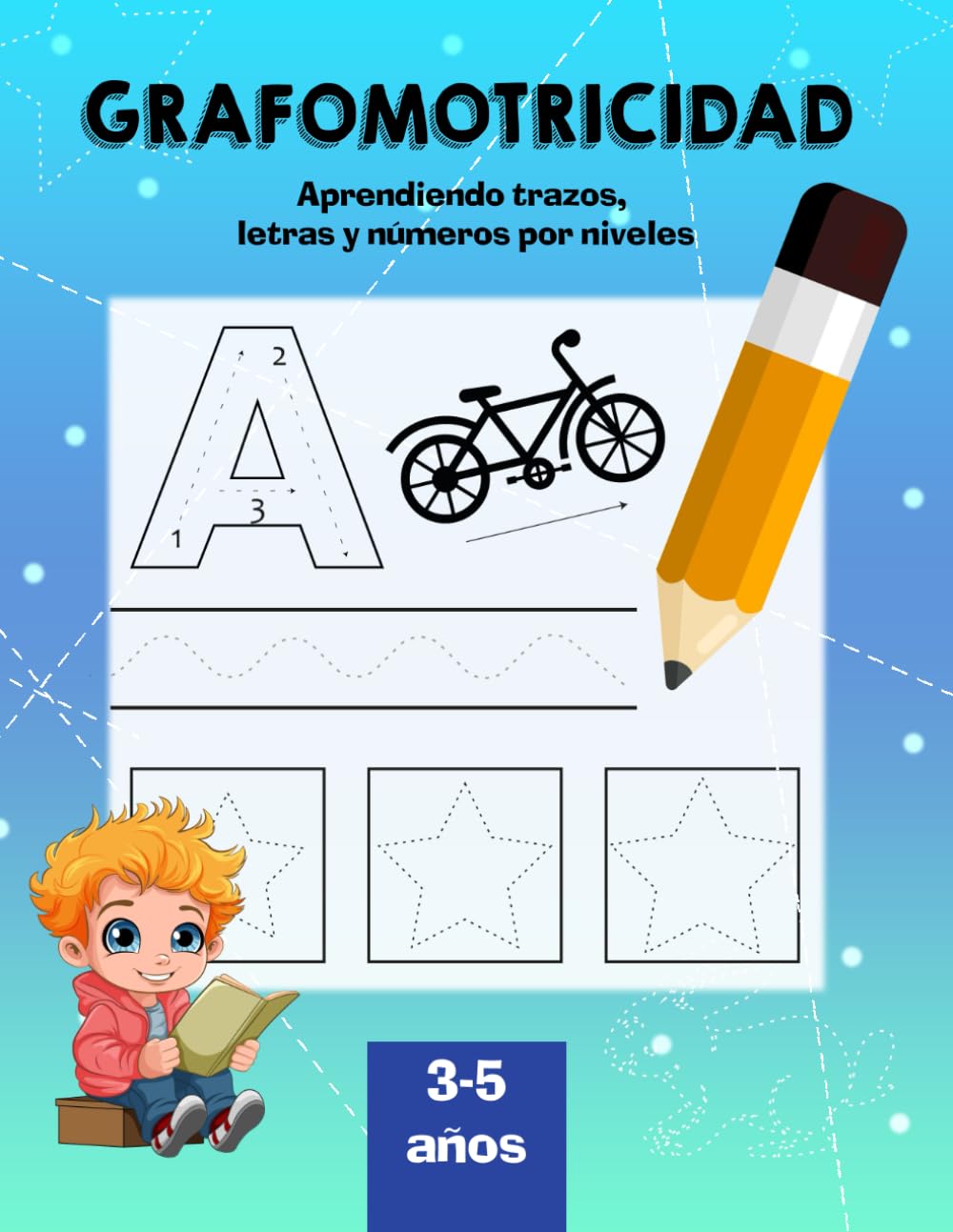 Grafomotricidad: Aprende a Trazar: Primeros Trazos para niños y niñas de 3 - 5 años | 5 Niveles de ejercicios