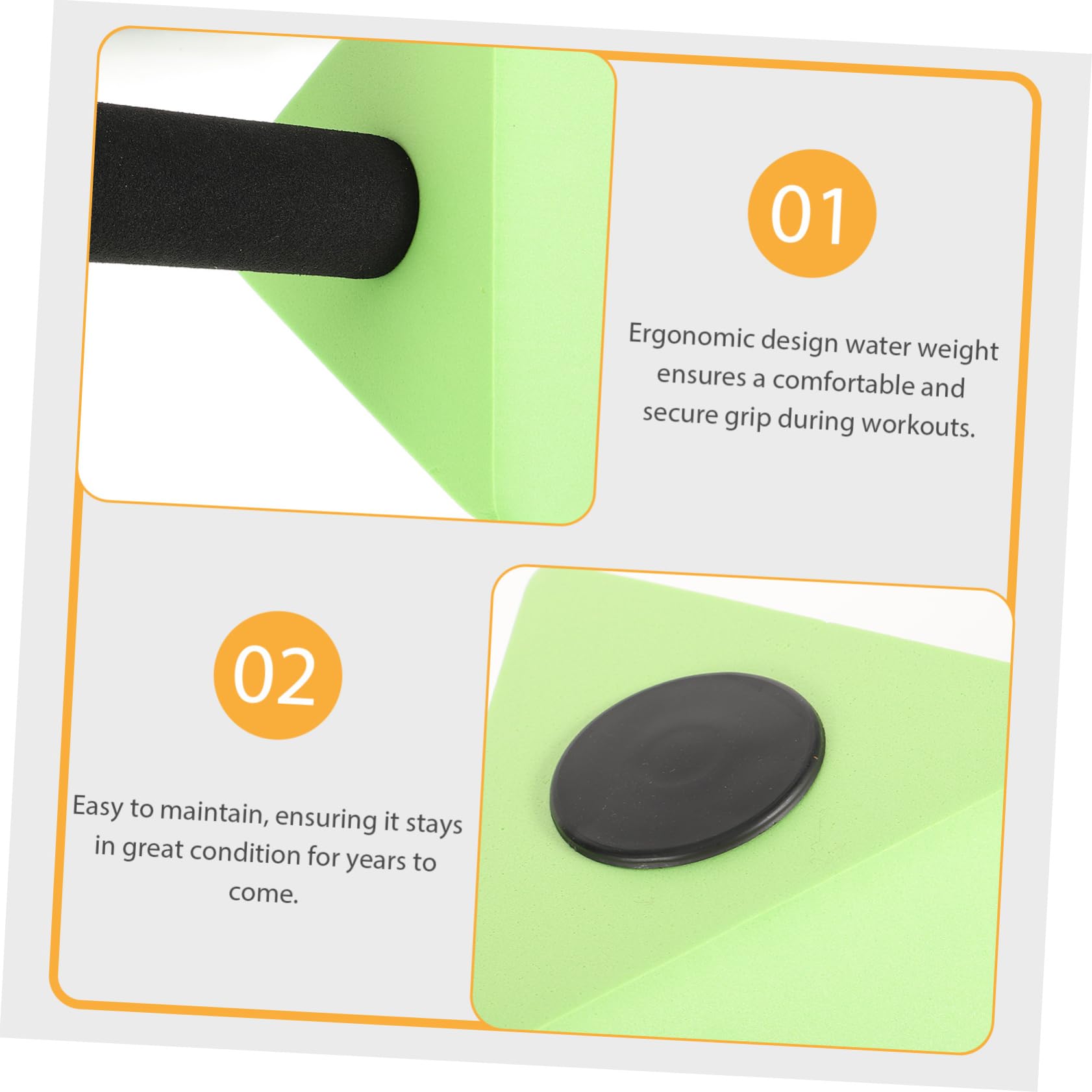 Mipcase 2 Ensembles Équipement D'entraînement D'haltères d'eau Triangle Eva Ailes d'eau pour Les Tout-Petits Flotteurs pour Adultes Poids Bouée De Natation Matériel D'aquagym 2 Pièces * 2