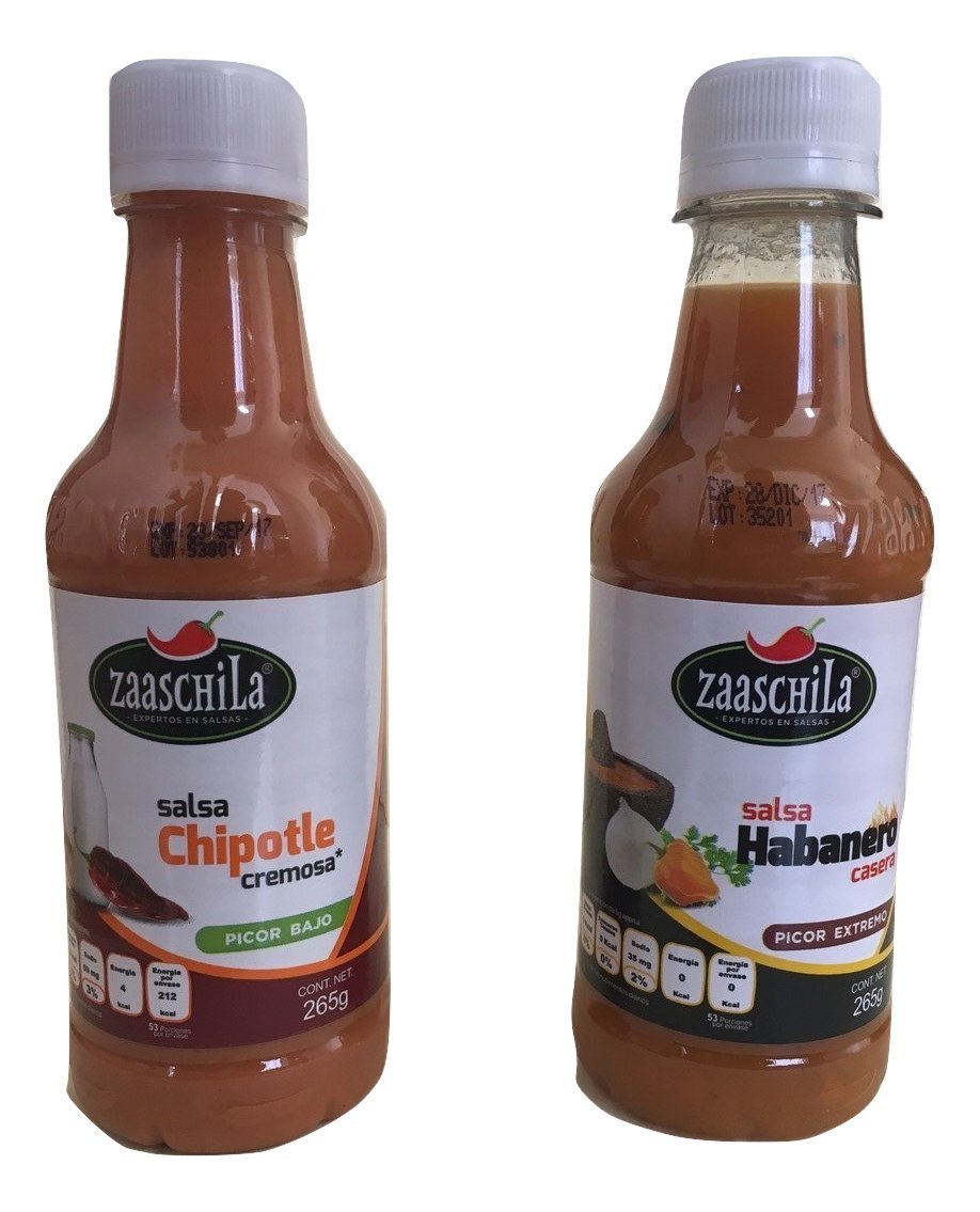 Chipotle salsa cremosa zaaschila 9,35 oz y salsa Habanero
