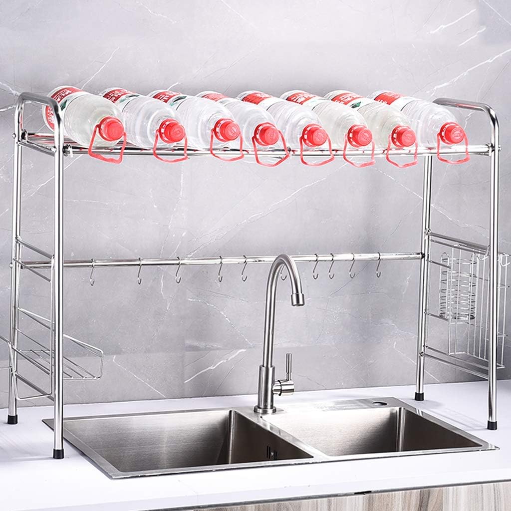 Dish Drying Rack Dish Storage Organizer Rack Display Stand Stainless Steel Dish Rack and Drainboard Set Dish Drying Rack