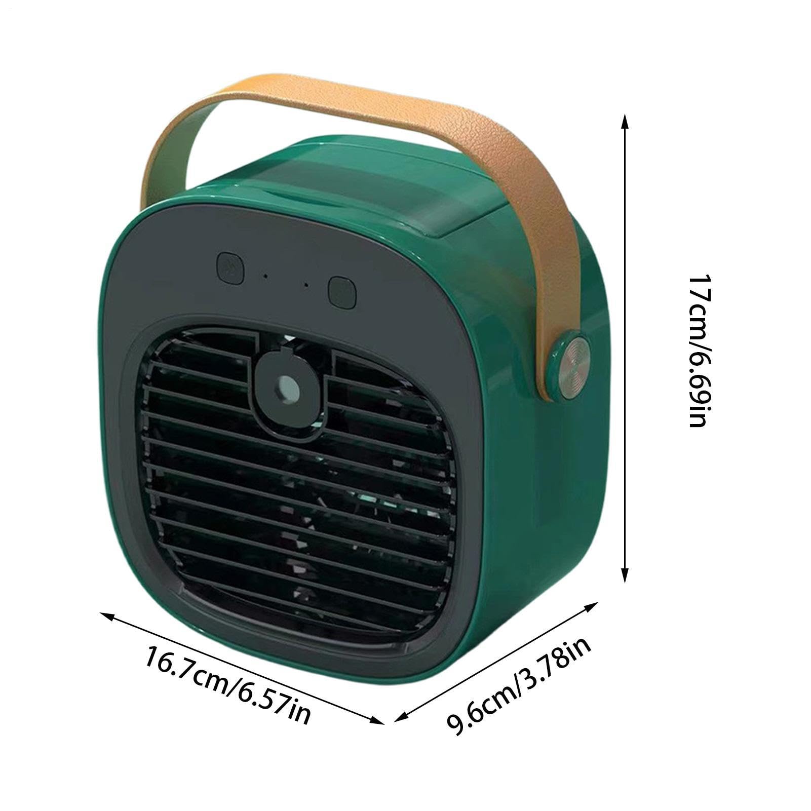 Ventilatore da Scrivania Personale USB Ricaricabile Silenzioso 3 Velocità | Ventilatore da Tavolo con Nebulizzazione Rinfrescante Per Camera Soggiorno Ufficio Campeggio Viaggio