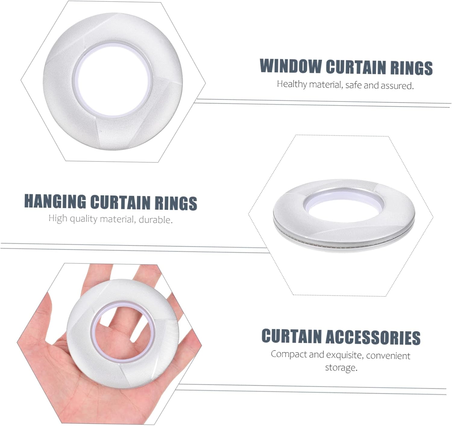 Alipis 80pcs First-Class Material Self-Locking for Pleated Curtains Drapery Accessories