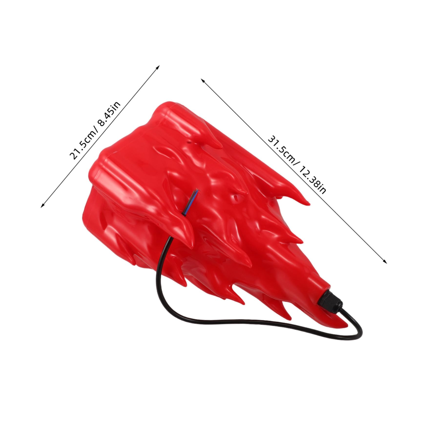 Lampada LED Fiamma Tremolante Finto per Interni ed Esterni Luce Decorativa Campeggio e Feste Halloween Dimensioni Piccole
