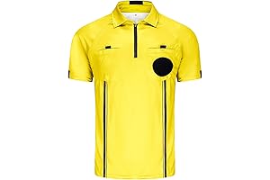 CUTIEHON Referee Soccer Jersey for Men: Official Pro Referee Shirt