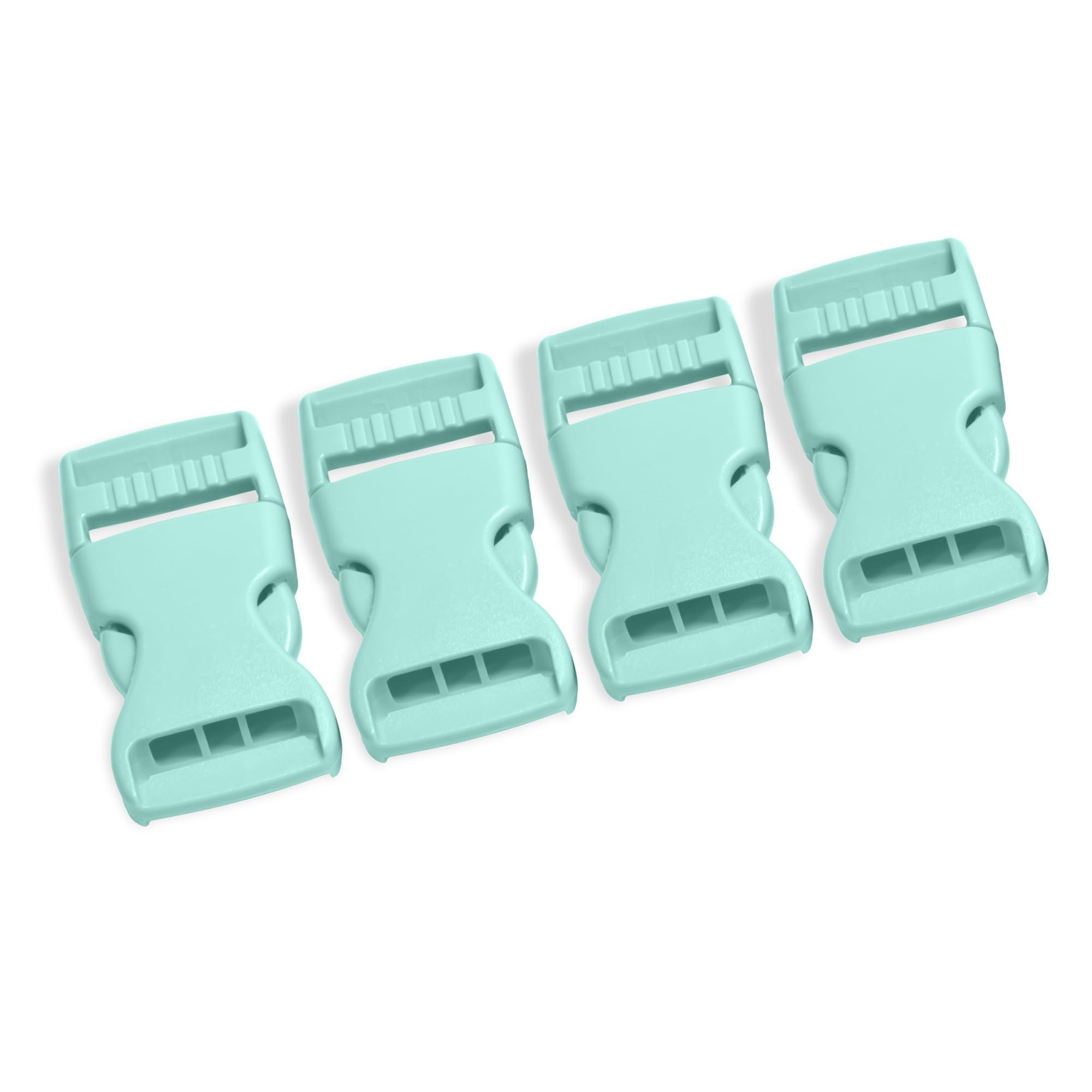 Buckles for Webbing Straps 1 inch Wide Set of 4 Plastic Buckle Clip Quick Side Release Plastic Snap Fastener Clip Heavy Duty Replacement Dual Adjustable for Backpack Fanny Pack Belt Dog Collars