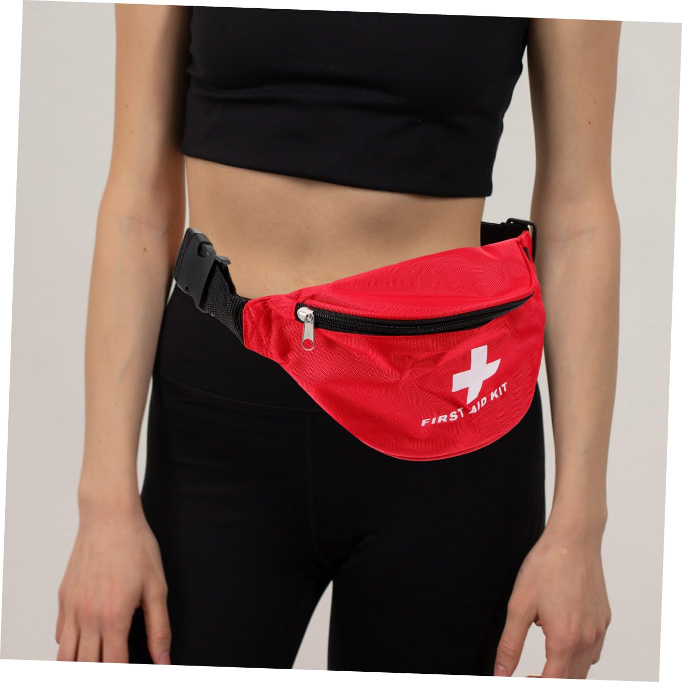 TOYANDONA Bolsa De Primeros Auxilios Bolsa De Medicina De Cintura Bolsa De Viaje De Medicina Bolsa De Emergencia De Coche Bolsa De Kits Médicos Tela De Nailon Rojo 2 Piezas X 4