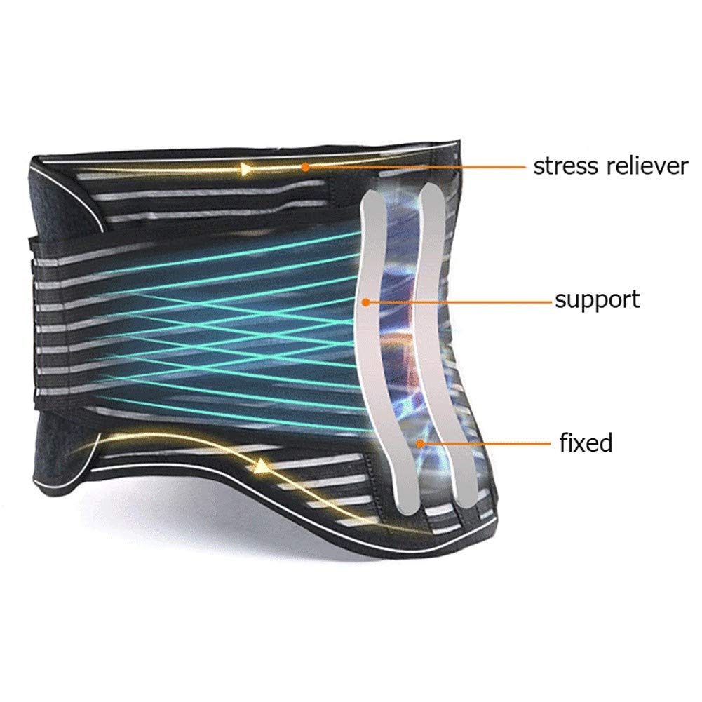 Ceinture Soutien Lombaire Auto-Chauffant pour Hommes Femmes Sport & Travail Apparenté, Relié, Connexe Bas du Dos Douleur Le Soulagement, Thérapie Magnétique (Size : S)